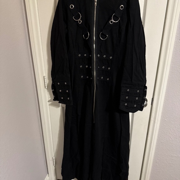 Goth Long Jacket - Picture 1 of 3
